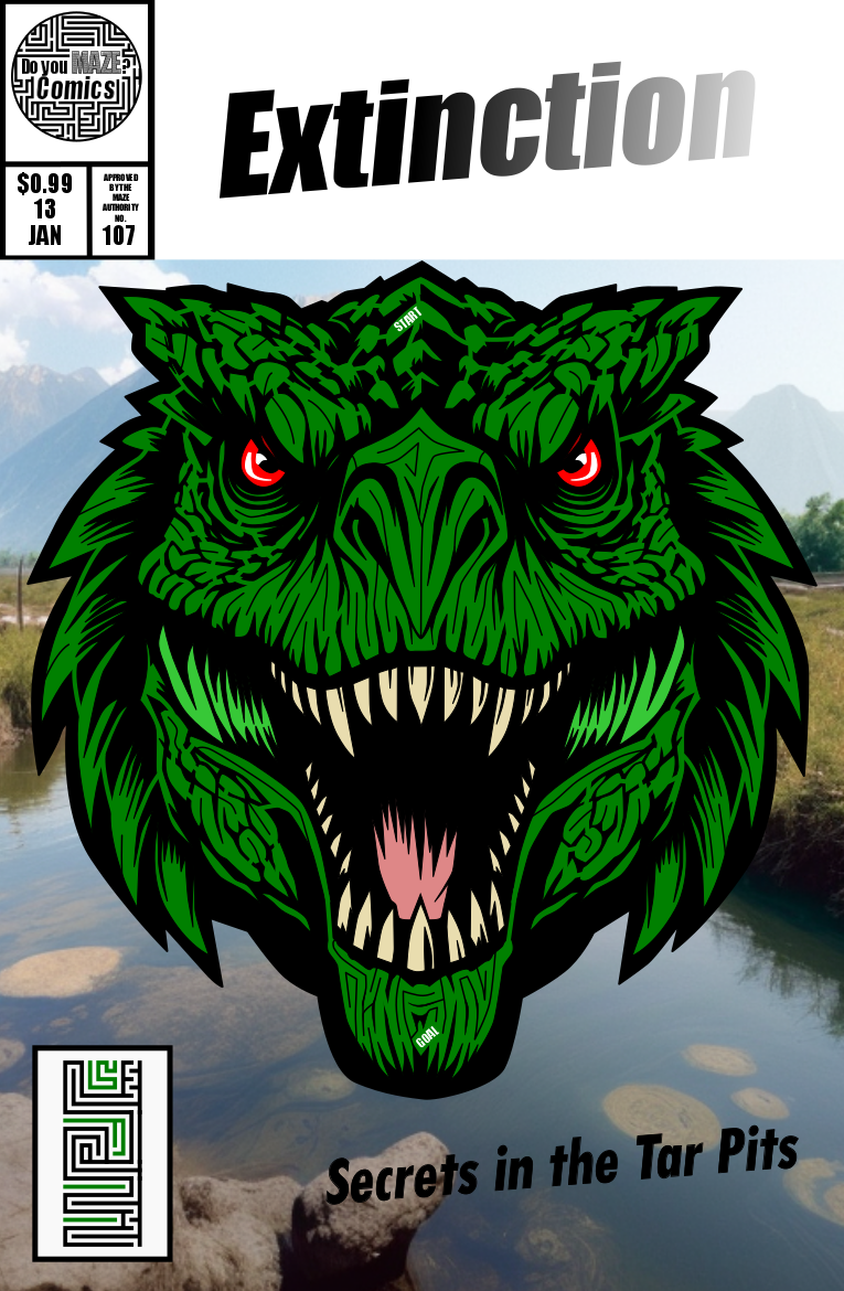 Dinosaur maze comic book #2
