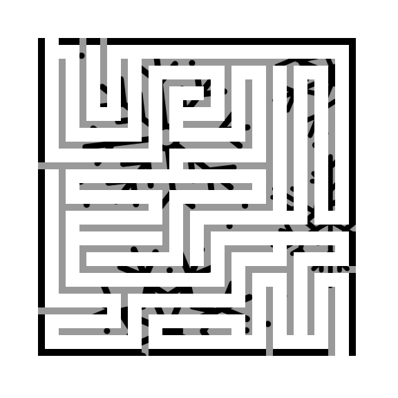  snowflake overlay maze
