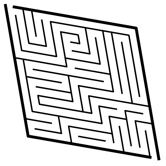 skewed maze 