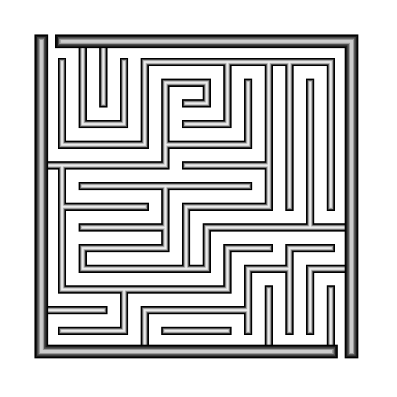 layered lines maze
