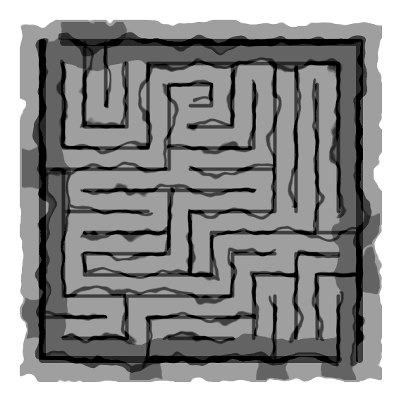 Rough and Dilate maze