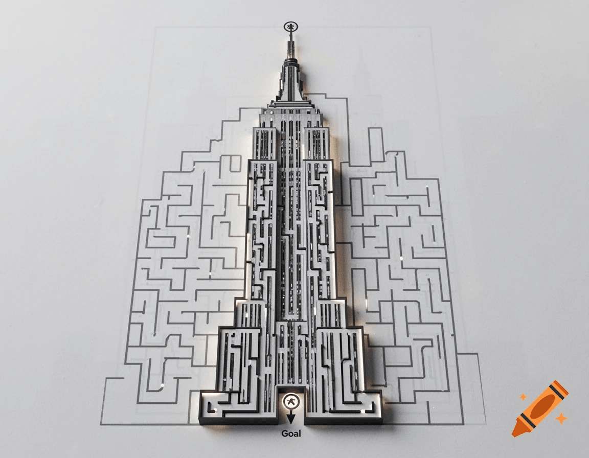Craiyon 2026 Empire State Building Maze