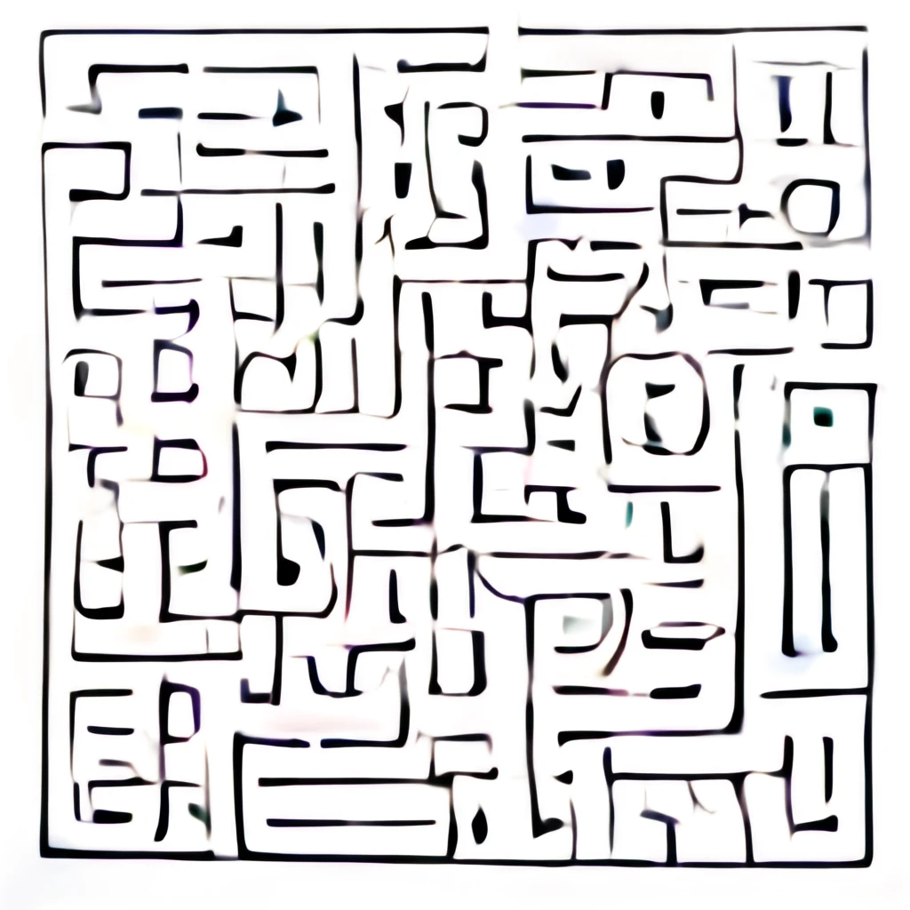 Craiyon 2023 Famous Building Maze