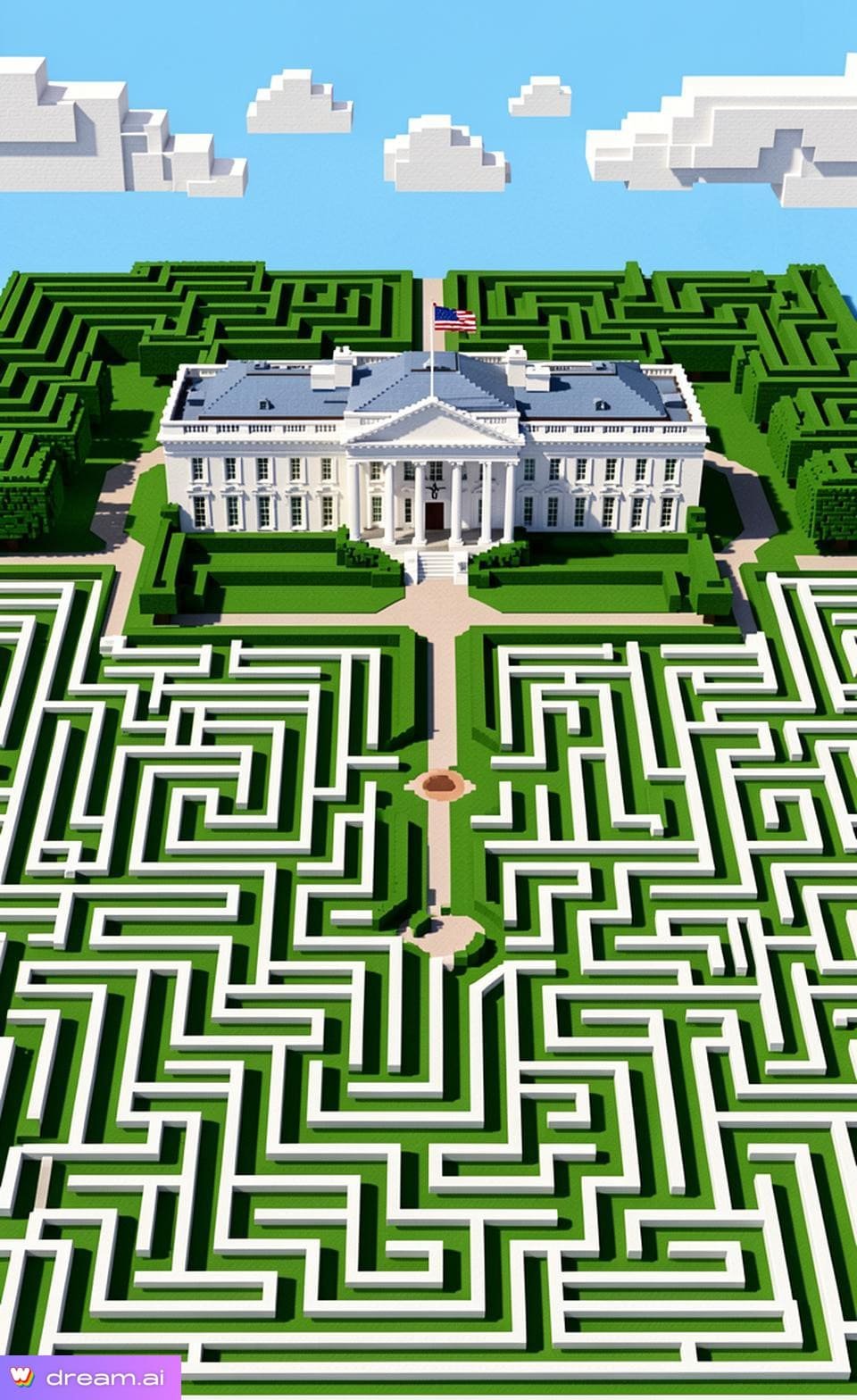 Making mazes with AI: Dream by Wombo - Has it Improved Over Time ?