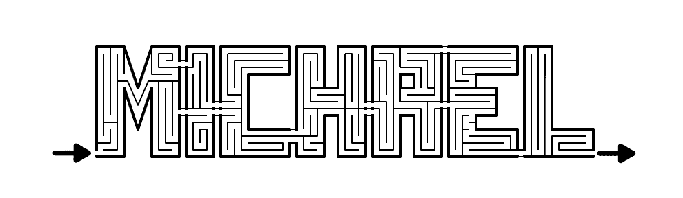  Michael maze - black and white 