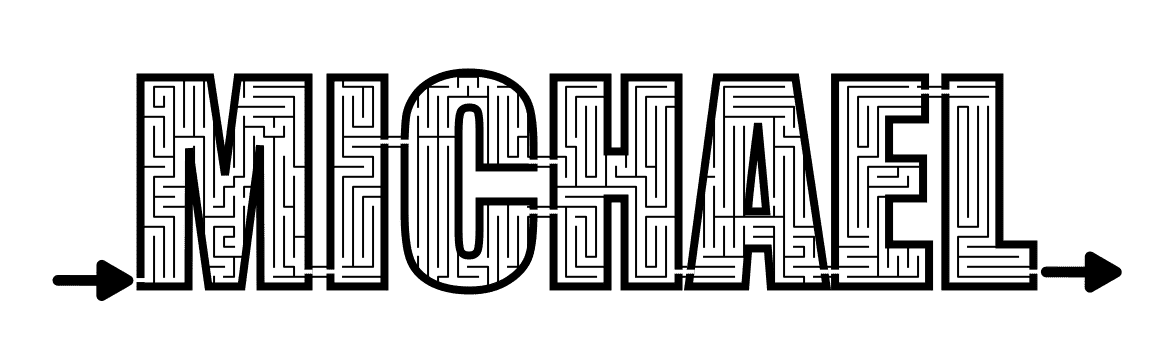  Michael maze - black and white 