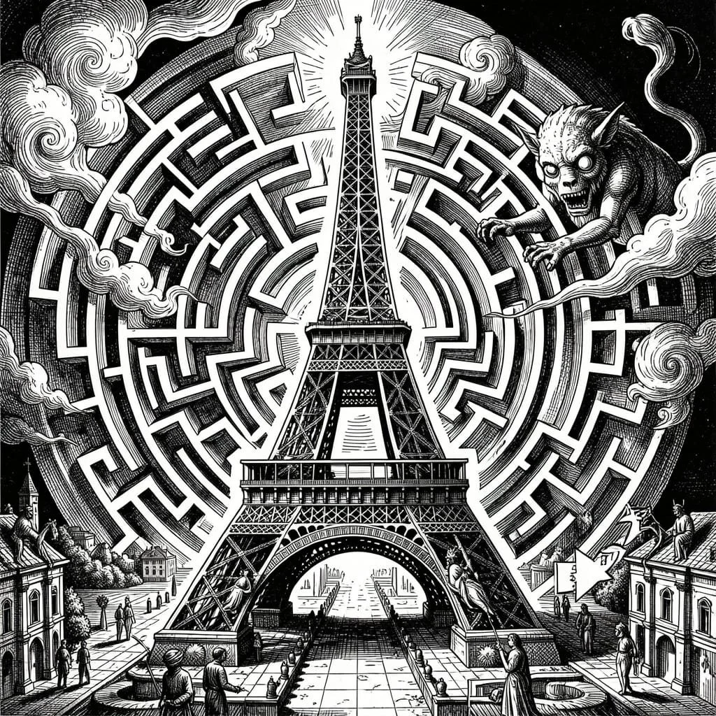 Nightcafe Eiffel Tower 2026