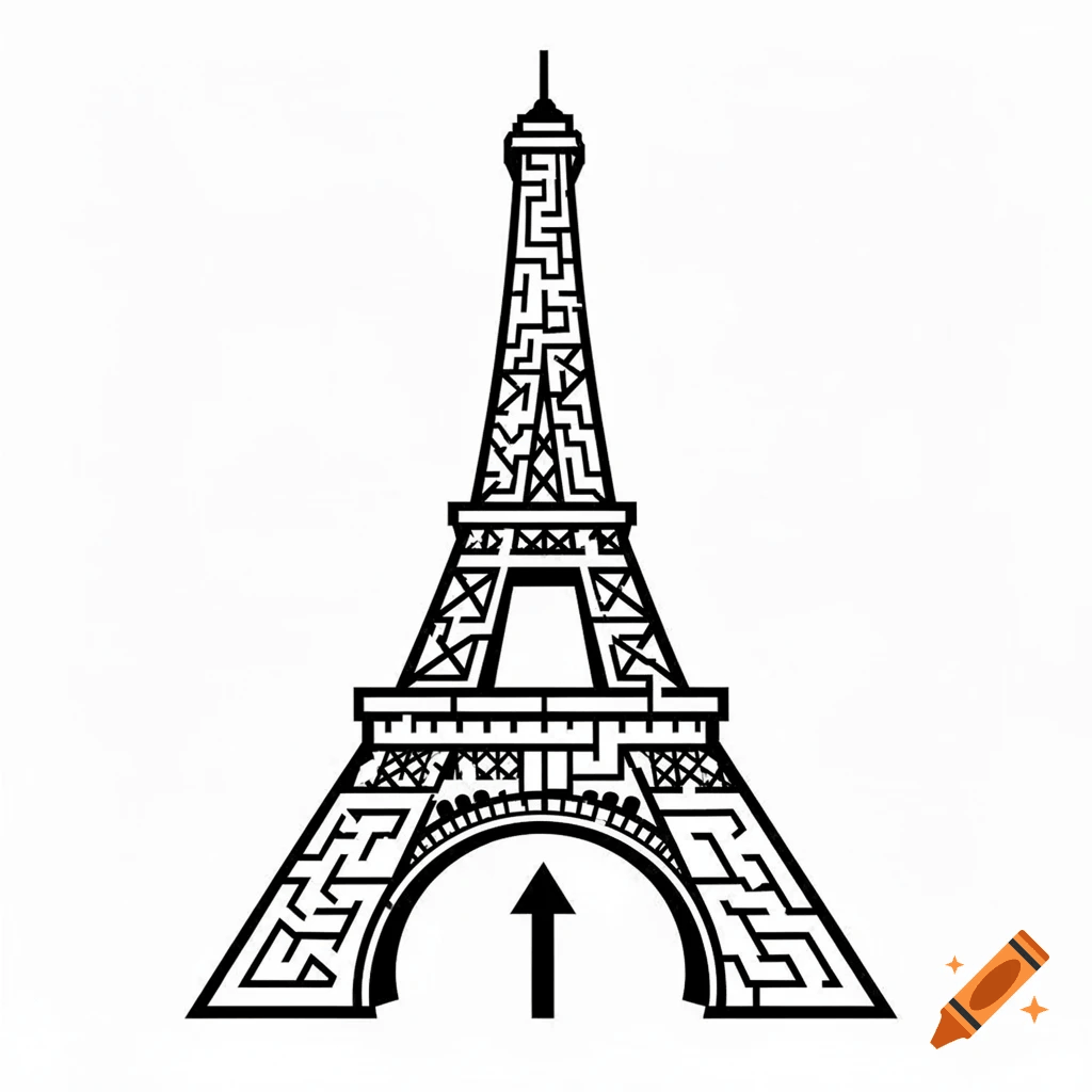 Craiyon 2026 Eiffel Tower Maze