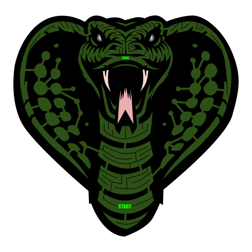 Comic Style Snake Maze