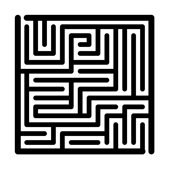 thick lines maze