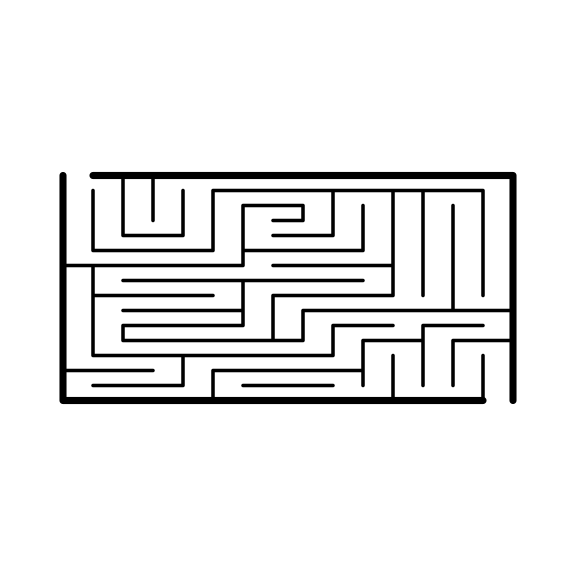 Scrunched maze