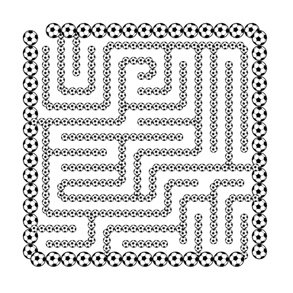soccer ball maze