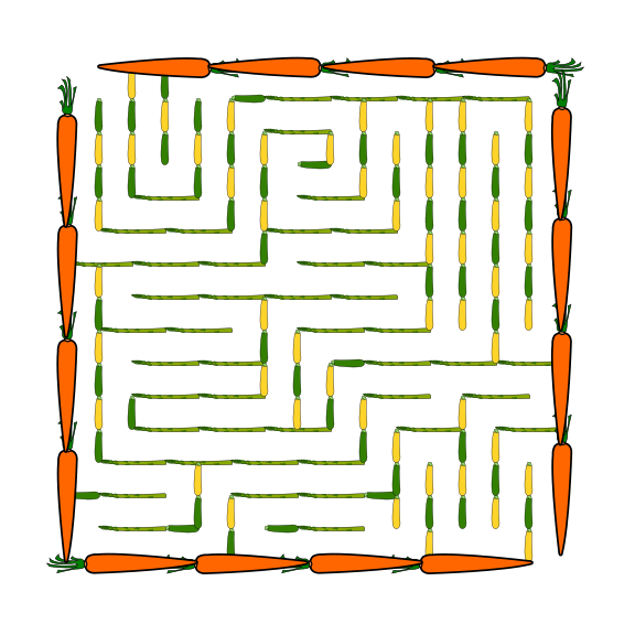 veggies maze