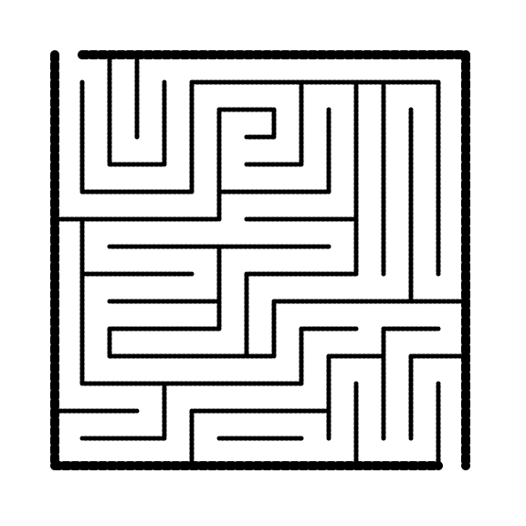 Almost dashes maze