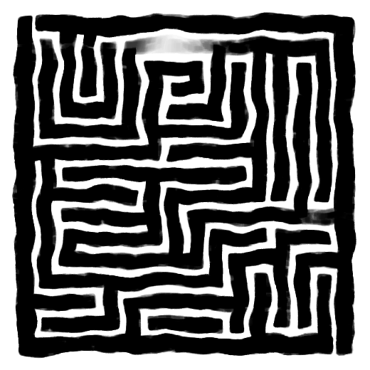 stone wall maze