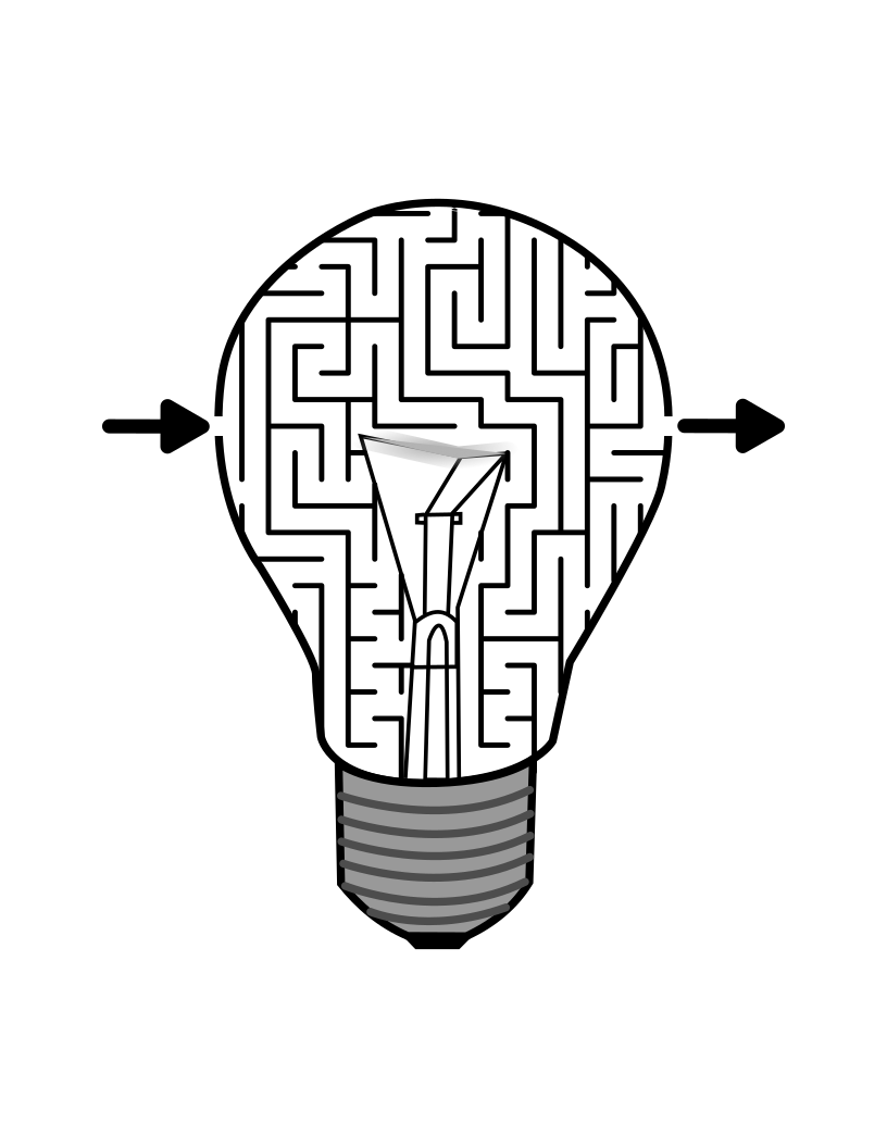 light bulb off maze