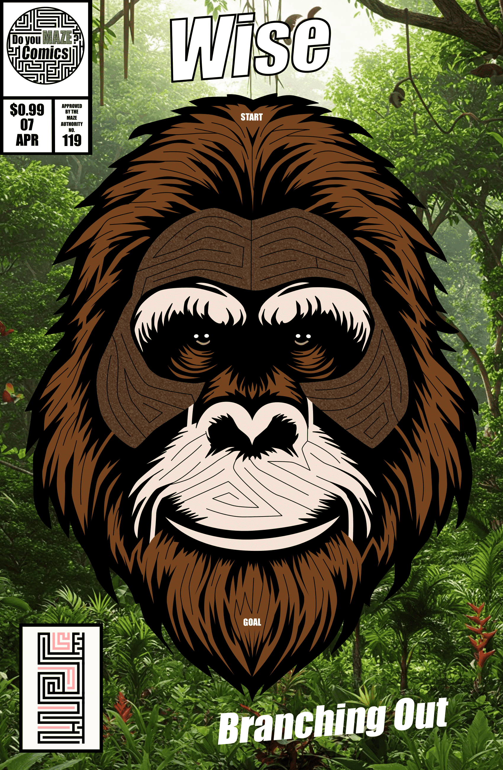 Comic Book #119 - Orangutan - Wise