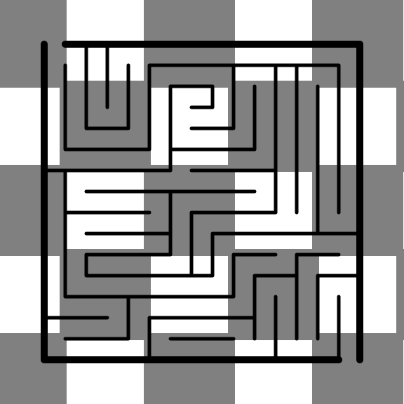 checkerboard background maze
