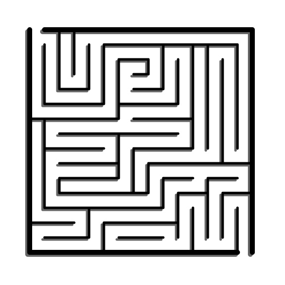 slight grey shadow maze