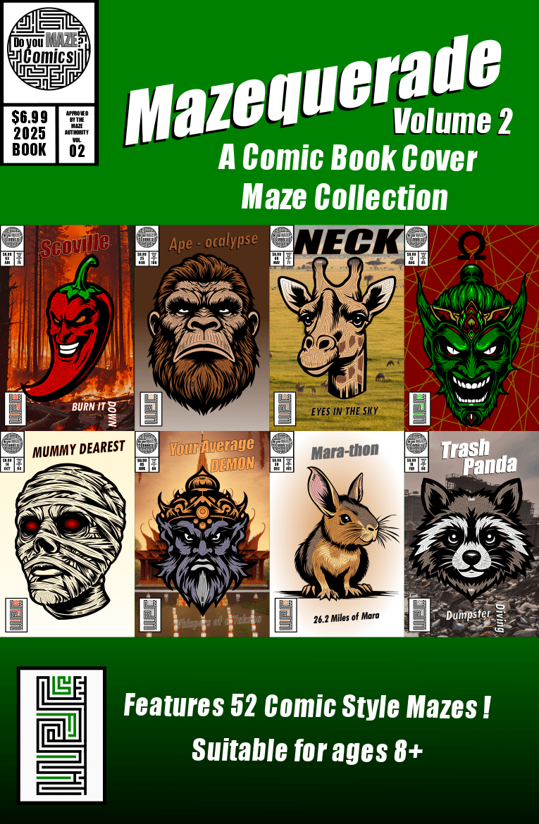 Mazequerade Comic Book Cover Vol 2