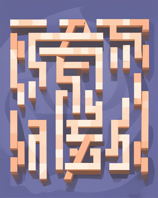 Make me a logo for a blog post titled Image-Guided Maze Construction paper 2023