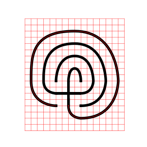 MAKING  a 3 circuit classical labyrinth with grids - part 5