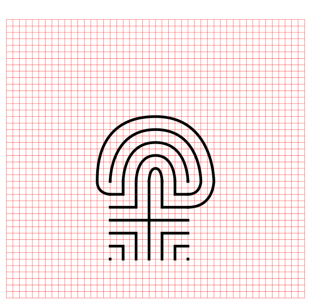 11 Circuit Classical Labyrinth with grids - Part 6