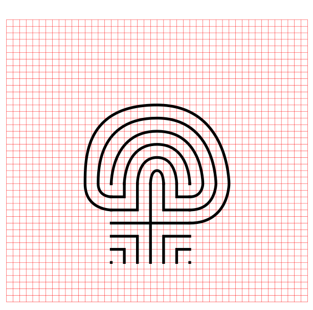 11 Circuit Classical Labyrinth with grids - Part 7
