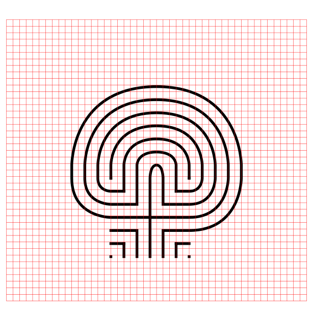 11 Circuit Classical Labyrinth with grids - Part 8