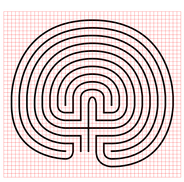 11 Circuit Classical Labyrinth with grids - Part 12
