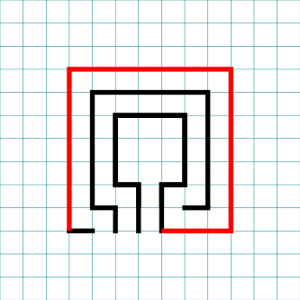 Square 3 circuit Labyrinth with grids Part 4