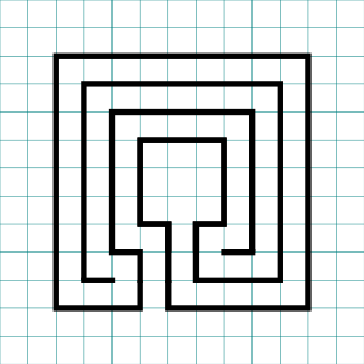 Square 3 circuit Labyrinth with grids Part 6
