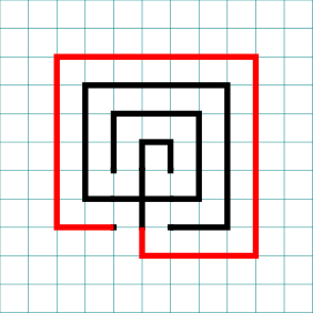 3 Circuit Square Labyrinth with grids Part 5