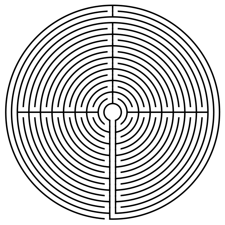 17 circuit circular labyrinth