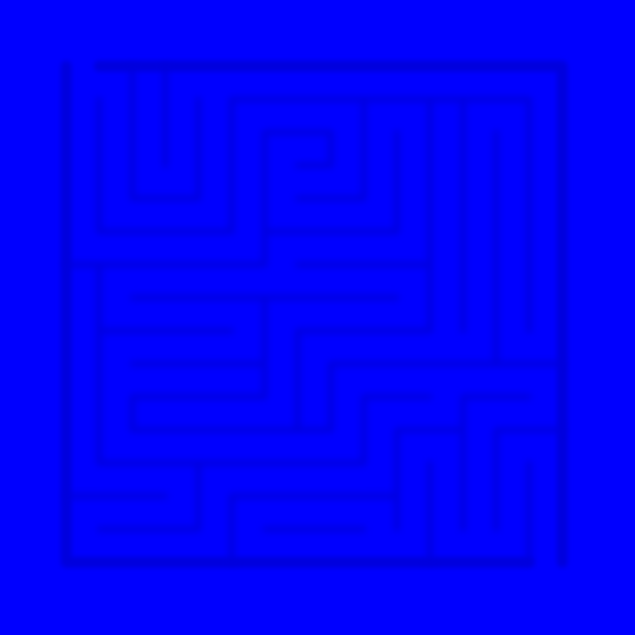blue on blue maze