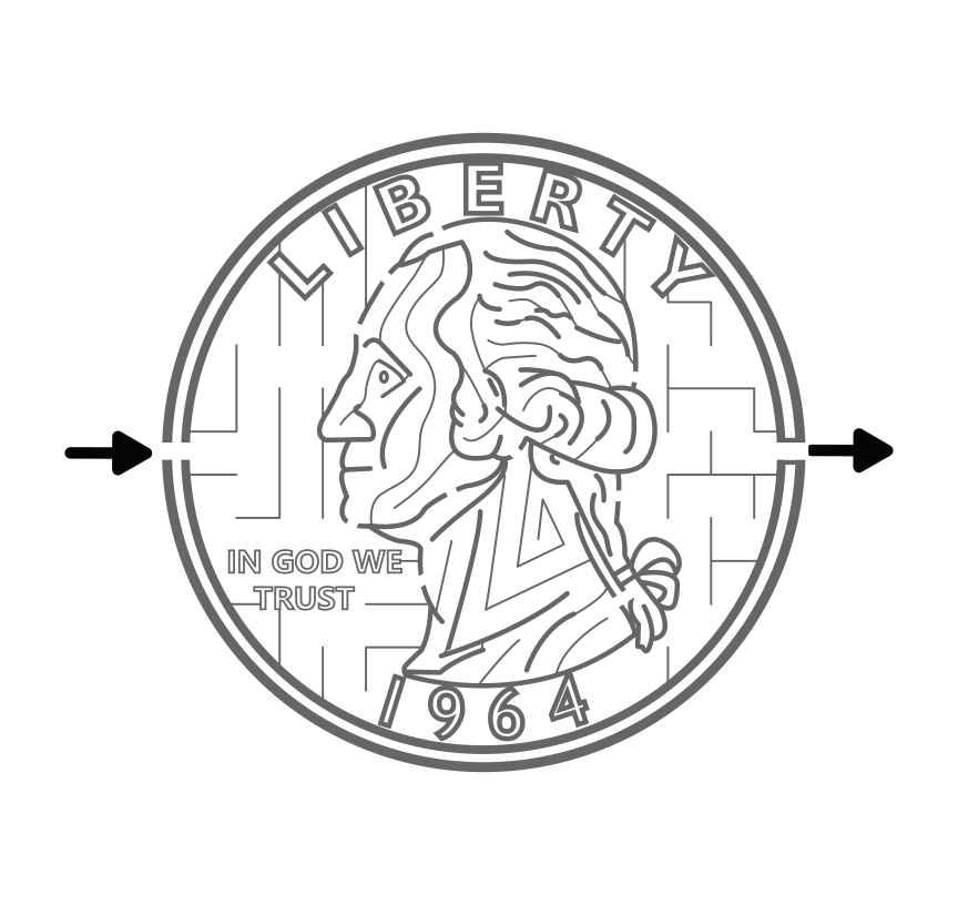 US Quarter Maze