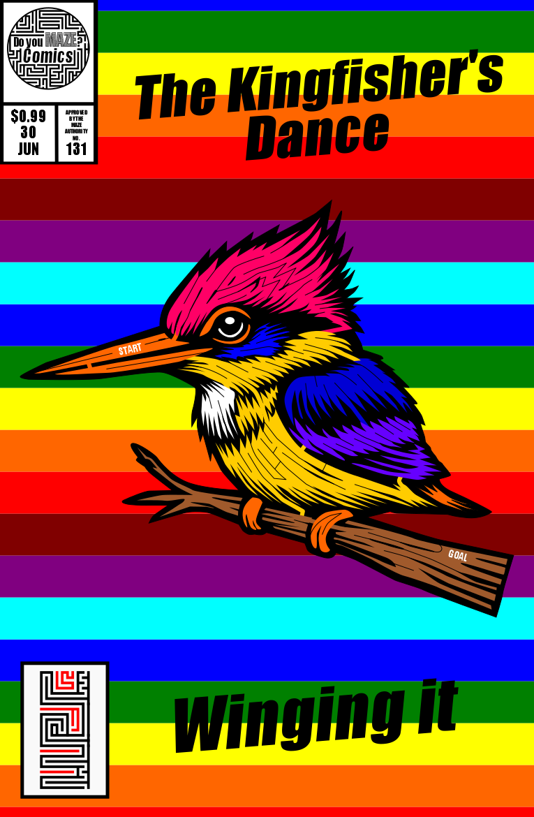 131 Dwarf Kingfisher Bird Maze Comic Book