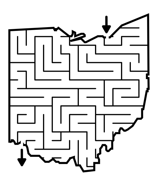 Making Ohio Standard maze - Step 4 - Complete the Maze