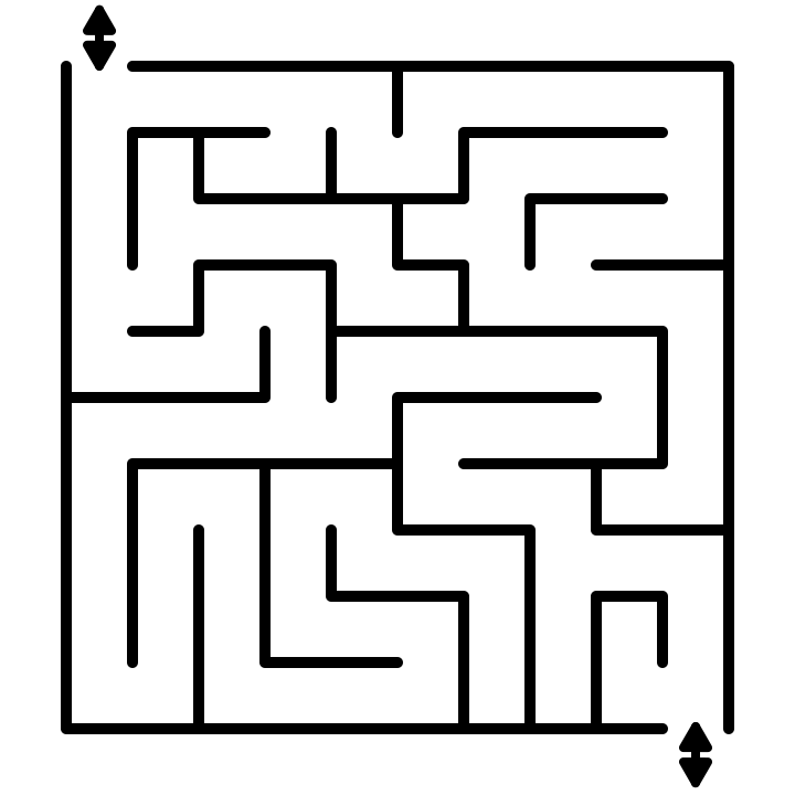 How to make a standard maze 4 dual entrance exit