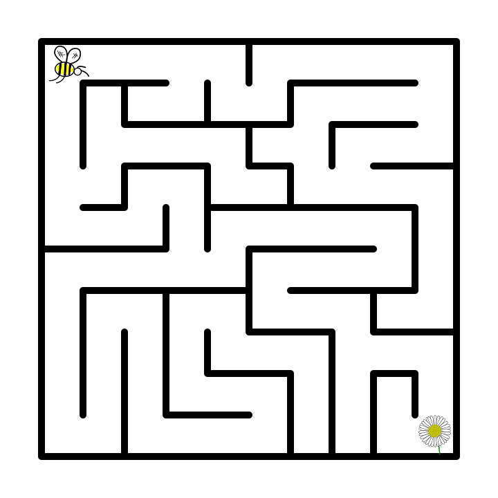 How to make a standard maze 5 bee to flower