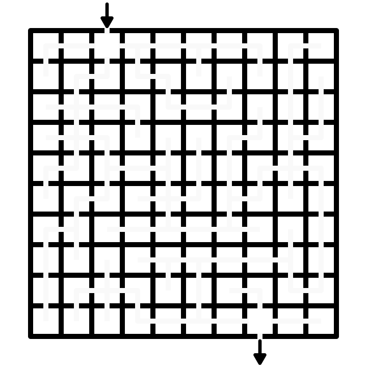How to make a grid maze 1 start arrows