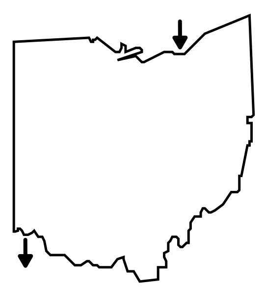 HOW TO MAKE A HORIZONTAL MAZE - Ohio outline
