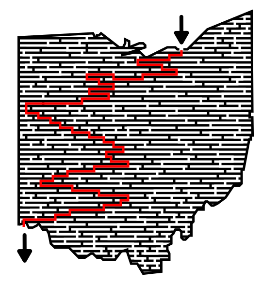 HOW TO MAKE A HORIZONTAL MAZE step 7 the maze solution
