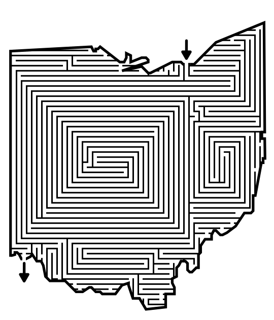 HOW TO MAKE A SPIRAL MAZE step 4