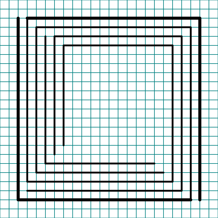 How to make a spiral maze step 2.2