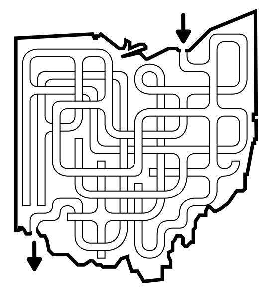 How to make a weaving maze step 3