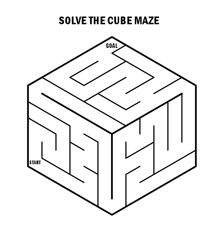 Kids Axonometric cube maze
