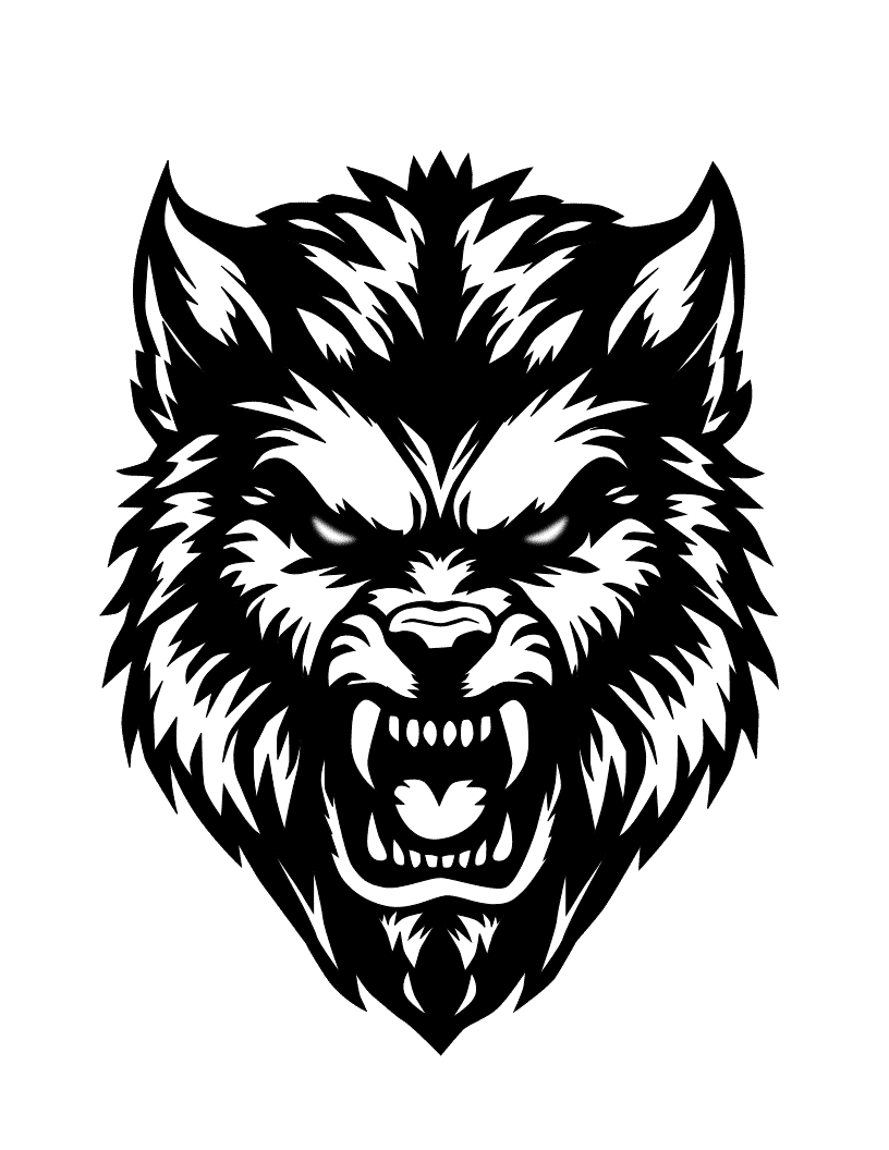 werewolf coloring page