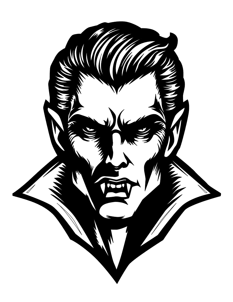 vampire coloring page