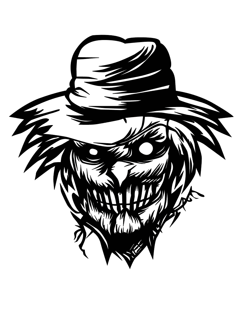 scarecrow coloring page